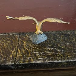 20th Century Gilt Bronze and Pewter American Eagle signed by artist Carver E. Tripp no. 47986