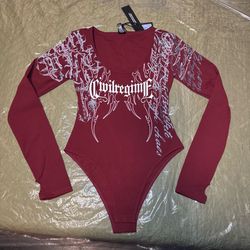Civil Regime Burgundy Bodysuit - Size S