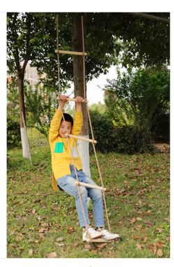 Climbing Wooden Rope Ladder