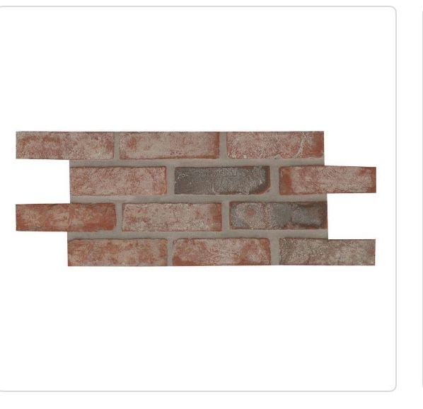 ☀️ (#0844) MSI Red Noble 10.5 in. x 28 in. Textured Clay Brick Look Mesh-Mounted Mosaic Tile (8.7 sq