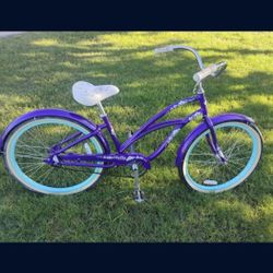 Full Sized Ldies Step Thru PURPLE Electra Brach Cruiser