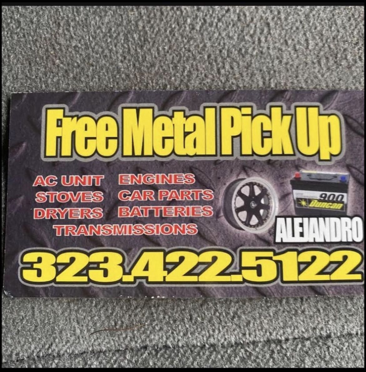 Free Metal Pick Up!!!
