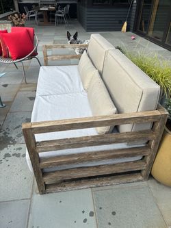 Outdoor Sofa w/ Cushions FREE