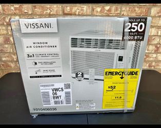 Vissani 6,000 BTU 115-Volt Window Air Conditioner