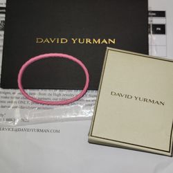 David Yurman Limited Edition Pink [6mm] Bracelet Unisex + Ring Sizer