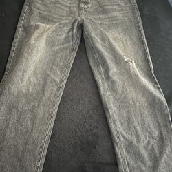 BORO POCKET DENIM JEANS - BLACK