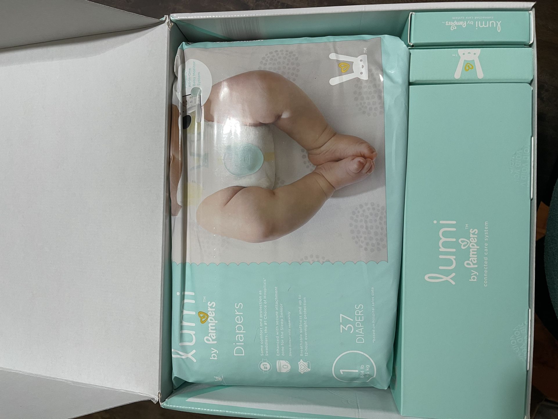 Lumi By Pampers Smart Video Baby Monitor + Sleep Kit Bundle