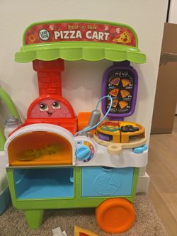 LeapFrog Build-a-Slice Pizza Cart Toy