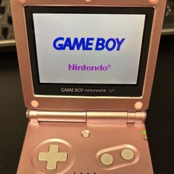 Pink Gameboy Advance SP Model AGS 101 