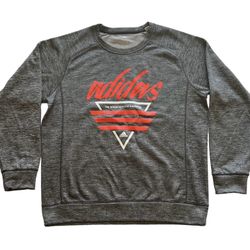 Adidas Climawarm Dark Gray Long Sleeve Sweatshirt Sz L