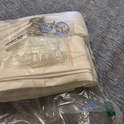 White twill curtains 84 inches