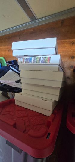 Card storage boxes 4 rows
