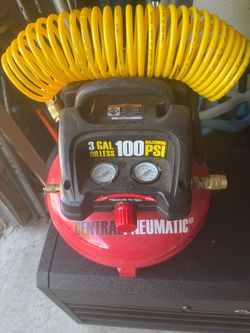 Central Pneumatic 3 Gal 100 Maximum PSI Air Compressor Untested