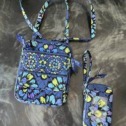 Vera Bradley Crossbody and Wristlet 