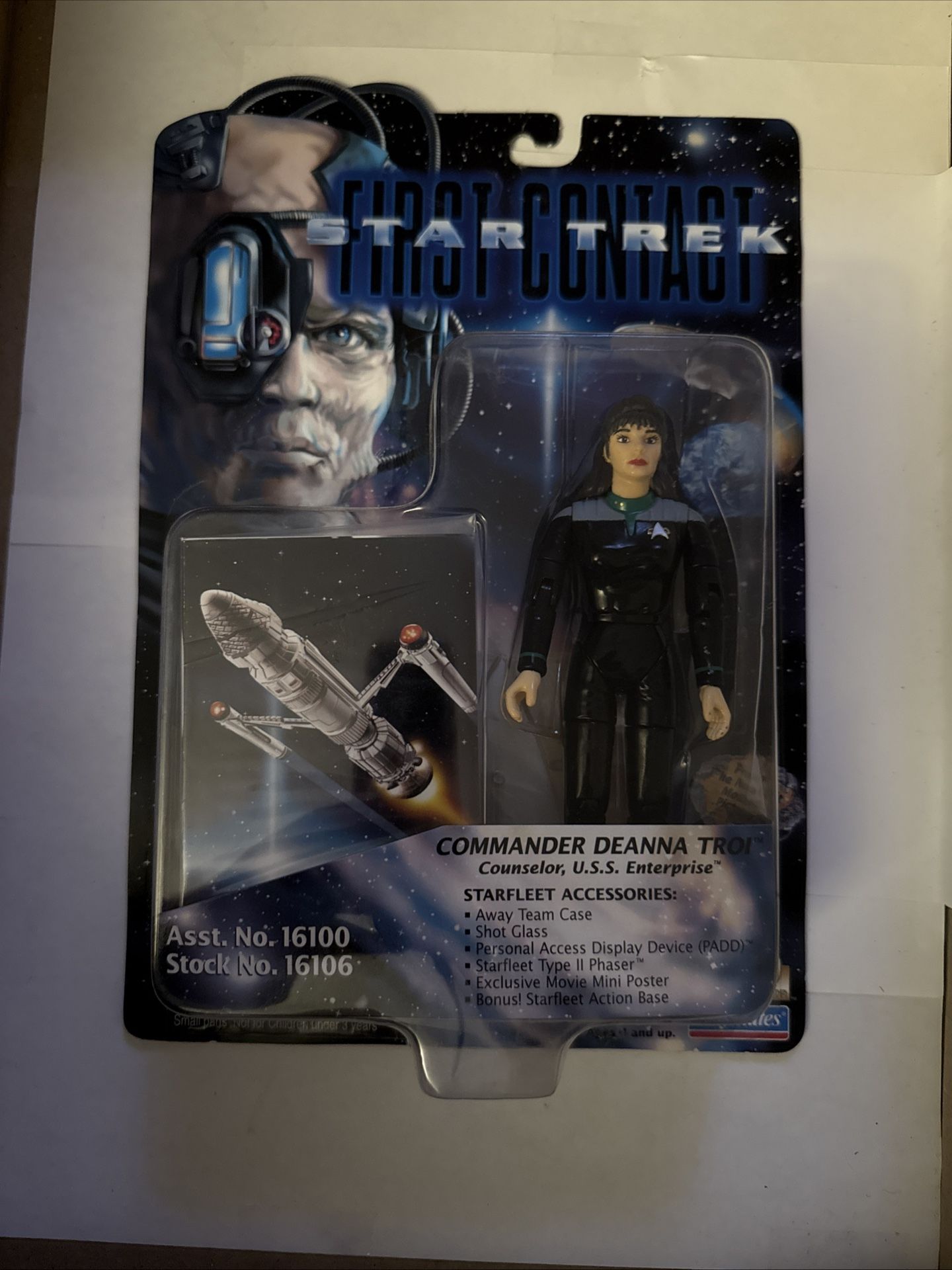 Playmates Toys Star Trek First Contact Commander Deanna Troi Action Figure