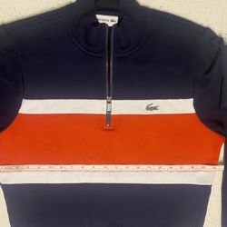 Lacoste Jacket Tricolor 3/4 zip pullover -  US - S 