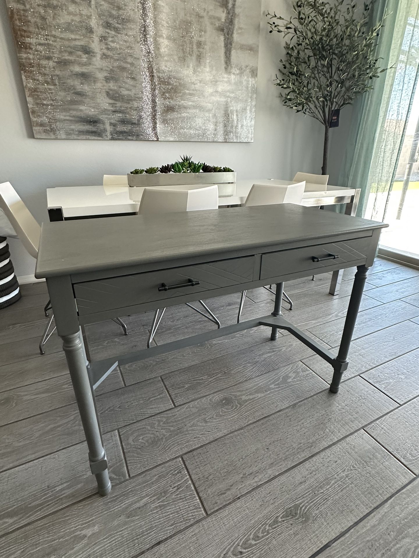 Beautiful Grey Desk 