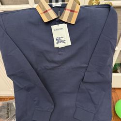 Polo Shirt Color (navy Blue) All Sizes Available Long Sleeve $140 