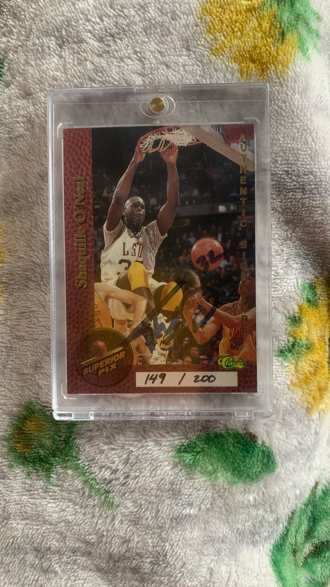 Shaq Autographed NBA Trading Card