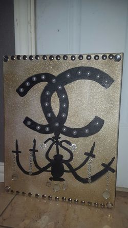 Chanel FRAME with studs and diamonds