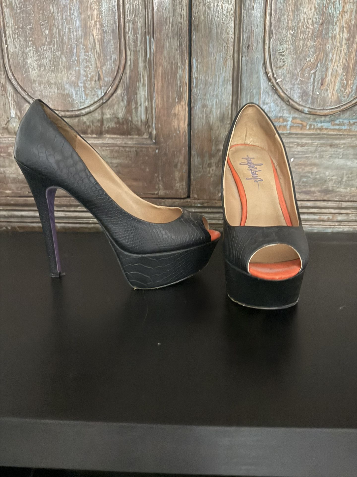 Butterfly Painted Heels