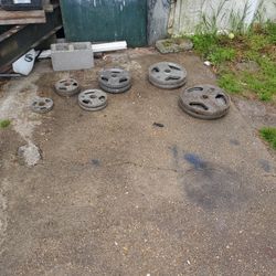 Weider Bench Plates and Bar