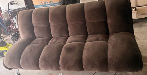 Gently used MARBELLE Futon Sofa, Dark Brown  good condition must pick up cash only