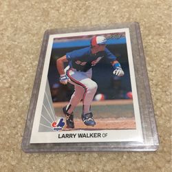 1990 Leaf Larry Walker Rookie Card- Colorado Rockies
