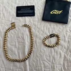 Gld Chain (16 In) + Bracelet (7.5 In)