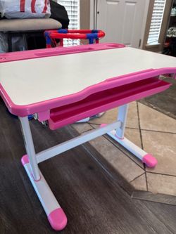 Pink desk