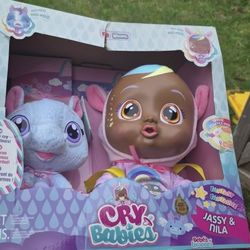 New Cry Baby And Pet Doll