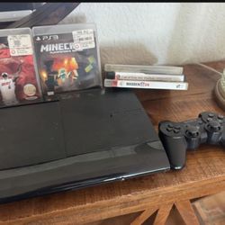 PS3 Slim With Games And Controller Yes It's Available 