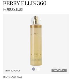 Perry Ellis 360 Body Mist for Women 8 oz