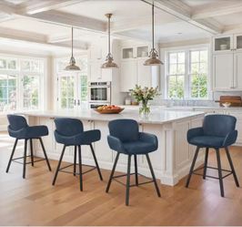 4 swivel counter barstools