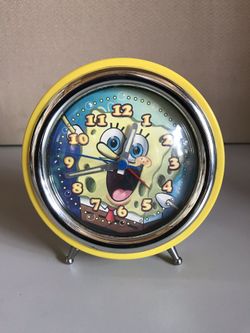 Spongebob table clock