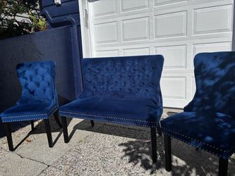 2 Dining Chairs and 1 Bench