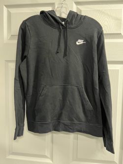 Nike Womens Logo Black Pullover Hoodie With Pockets - Size Medium - GUC