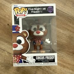 Funko POP! Games: Five Nights at Freddy's - Circus Freddy vinyl figure, number 912. 