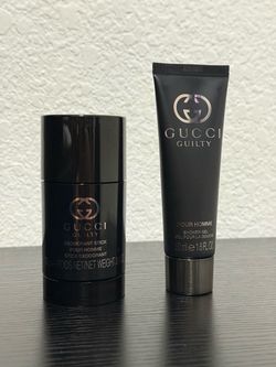 Gucci deodorant, and shower gel