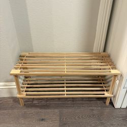 WOODEN SHOE RACK HOLDER 