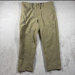 Patagonia Pants Men’s Size 34 Beige Quandary Straight Stretch Outdoors Nylon#824