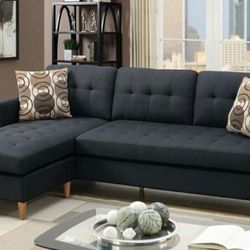 Brand New Black Sectional Sofa 