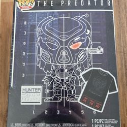 Funko Pop! Fugitive Predator (Invisible) and T-Shirt