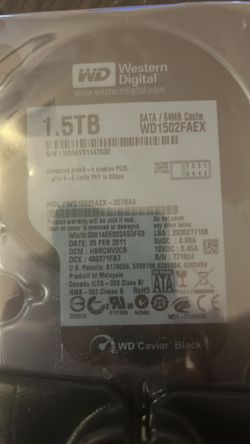 1.5 TB hard drive