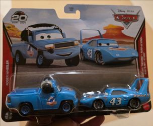 Disney Pixar Cars Roger Wheeler & The King Die-Cast 2-Pack