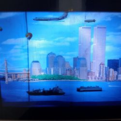 Electronic Movable Poster. Manhattan NY.