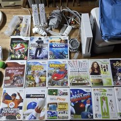 🎮 Nintendo Wii MEGA Bundle – 20 Games + Wii Fit + Accessories 