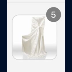 Satin Ivory Universal Seat Covers