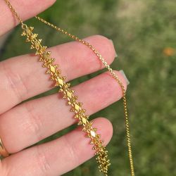 24k Solid Pure Gold Necklace ! 6 Grams ! Beautiful 