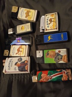 Vintage Camel Cigarettes Lighter Collection
